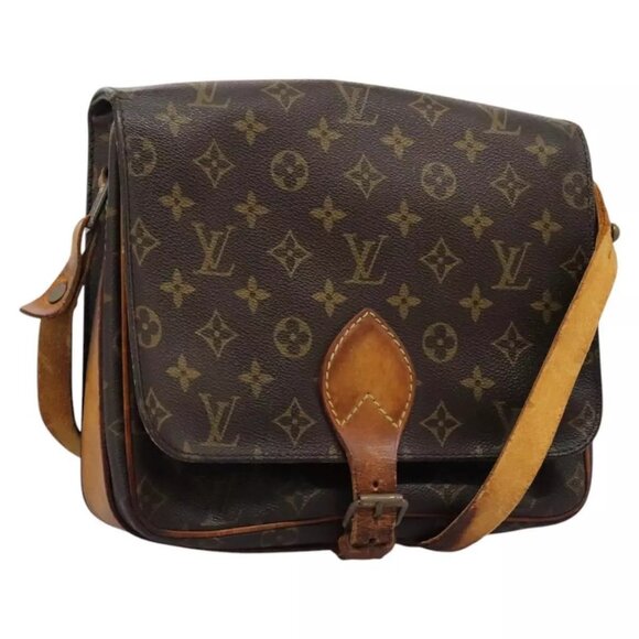 LOUIS VUITTON Monogram Cartouchiere GM Shoulder Bag M51252 LV Auth bs22682 - Picture 1 of 16
